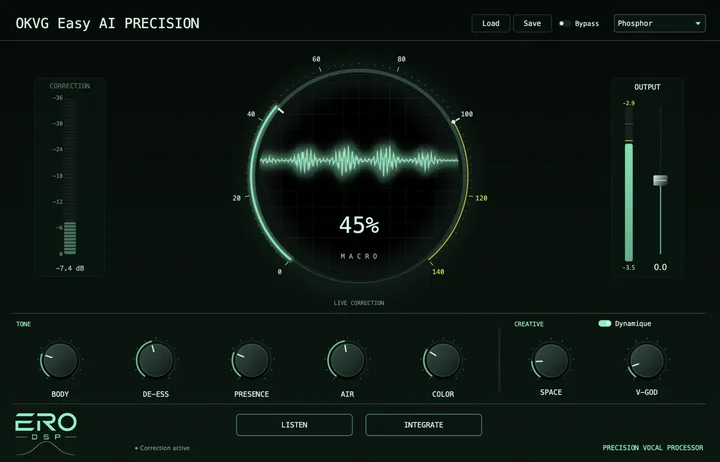 Capture de l’interface de OKVG Easy AI